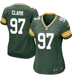 Women's Nike Green Bay Packers #97 Kenny Clark Game Green Team Color NFL Jersey