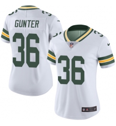Women's Nike Green Bay Packers #36 LaDarius Gunter Elite White NFL Jersey