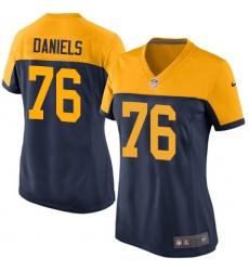 Women's Nike Green Bay Packers #76 Mike Daniels Game Navy Blue Alternate NFL Jersey