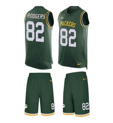 Men's Nike Green Bay Packers #82 Richard Rodgers Limited Green Tank Top Suit NFL Jersey