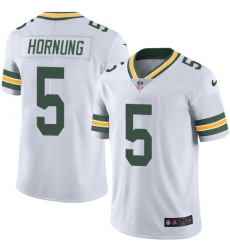 Youth Nike Green Bay Packers #5 Paul Hornung Elite White NFL Jersey