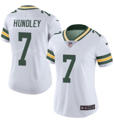 Women's Nike Green Bay Packers #7 Brett Hundley Elite White NFL Jersey