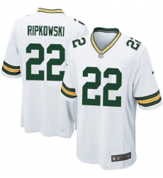 Men's Nike Green Bay Packers #22 Aaron Ripkowski Game White NFL Jersey