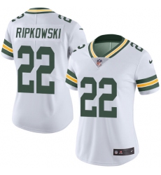 Women's Nike Green Bay Packers #22 Aaron Ripkowski Elite White NFL Jersey