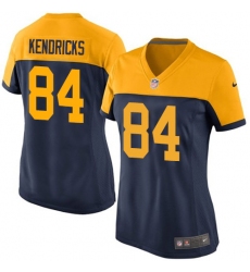 Women's Nike Green Bay Packers #84 Lance Kendricks Elite Navy Blue Alternate NFL Jersey