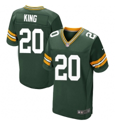 Men's Nike Green Bay Packers #20 Kevin King Elite Green Team Color NFL Jersey