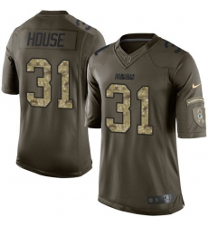Men's Nike Green Bay Packers #31 Davon House Elite Green Salute to Service NFL Jersey
