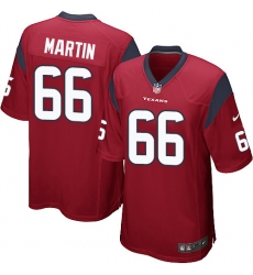 Men's Nike Houston Texans #66 Nick Martin Game Red Alternate NFL Jersey