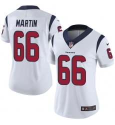 Women's Nike Houston Texans #66 Nick Martin Elite White NFL Jersey