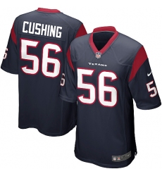 Men's Nike Houston Texans #56 Brian Cushing Game Navy Blue Team Color NFL Jersey