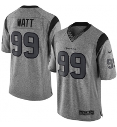 Men's Nike Houston Texans #99 J.J. Watt Limited Gray Gridiron NFL Jersey