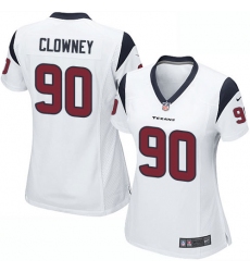 Women's Nike Houston Texans #90 Jadeveon Clowney Game White NFL Jersey