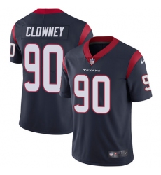 Youth Nike Houston Texans #90 Jadeveon Clowney Elite Navy Blue Team Color NFL Jersey
