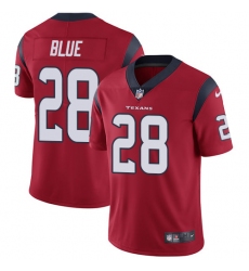 Youth Nike Houston Texans #28 Alfred Blue Elite Red Alternate NFL Jersey