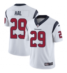 Youth Nike Houston Texans #29 Andre Hal Elite White NFL Jersey