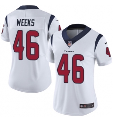 Women's Nike Houston Texans #46 Jon Weeks Elite White NFL Jersey