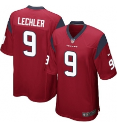 Men's Nike Houston Texans #9 Shane Lechler Game Red Alternate NFL Jersey