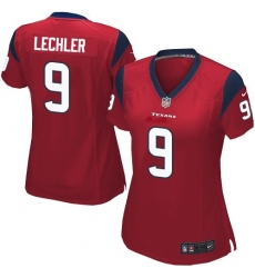 Women's Nike Houston Texans #9 Shane Lechler Game Red Alternate NFL Jersey