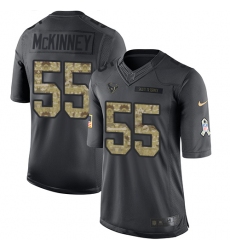 Men's Nike Houston Texans #55 Benardrick McKinney Limited Black 2016 Salute to Service NFL Jersey