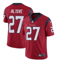 Youth Nike Houston Texans #27 Jose Altuve Elite Red Alternate NFL Jersey