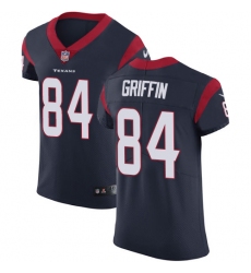 Men's Nike Houston Texans #84 Ryan Griffin Navy Blue Team Color Vapor Untouchable Elite Player NFL Jersey
