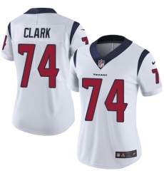Women's Nike Houston Texans #74 Chris Clark Elite White NFL Jersey