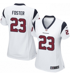 Women's Nike Houston Texans #23 Arian Foster Game White NFL Jersey