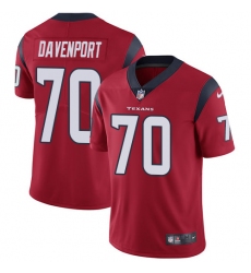 Youth Nike Houston Texans #70 Julien Davenport Elite Red Alternate NFL Jersey