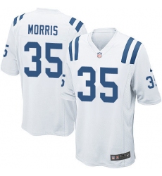 Men's Nike Indianapolis Colts #35 Darryl Morris Game White NFL Jersey