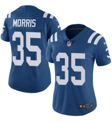 Women's Nike Indianapolis Colts #35 Darryl Morris Elite Royal Blue Team Color NFL Jersey