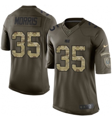 Youth Nike Indianapolis Colts #35 Darryl Morris Elite Green Salute to Service NFL Jersey