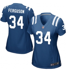 Women's Nike Indianapolis Colts #34 Josh Ferguson Game Royal Blue Team Color NFL Jersey