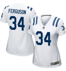 Women's Nike Indianapolis Colts #34 Josh Ferguson Game White NFL Jersey