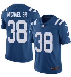Youth Nike Indianapolis Colts #38 Christine Michael Sr Royal Blue Team Color Vapor Untouchable Limited Player NFL Jersey