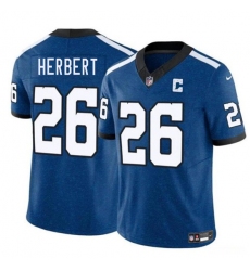 Men's Indianapolis Colts #26 Khalil Herbert Blue 2025 F.U.S.E. Throwback Vapor Limited Football Stitched Jersey
