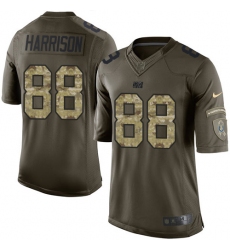 Youth Nike Indianapolis Colts #88 Marvin Harrison Elite Green Salute to Service NFL Jersey