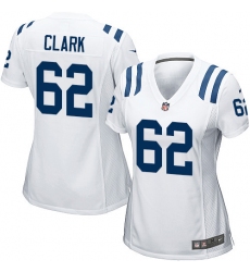 Women's Nike Indianapolis Colts #62 Le'Raven Clark Game White NFL Jersey