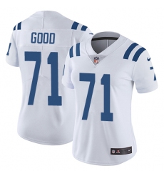 Women's Nike Indianapolis Colts #71 Denzelle Good Elite White NFL Jersey