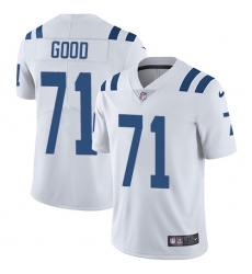 Youth Nike Indianapolis Colts #71 Denzelle Good Elite White NFL Jersey