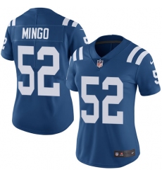 Women's Nike Indianapolis Colts #52 Barkevious Mingo Elite Royal Blue Team Color NFL Jersey