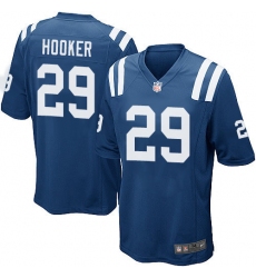 Men's Nike Indianapolis Colts #29 Malik Hooker Game Royal Blue Team Color NFL Jersey