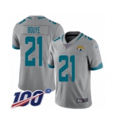 Youth Jacksonville Jaguars #21 A.J. Bouye Silver Inverted Legend Limited 100th Season Football Jersey