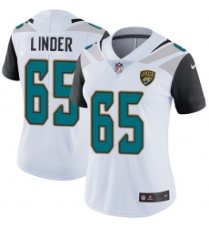Women's Nike Jacksonville Jaguars #65 Brandon Linder Elite White NFL Jersey