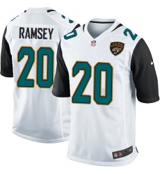 Men's Nike Jacksonville Jaguars #20 Jalen Ramsey Game White NFL Jersey