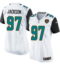Women's Nike Jacksonville Jaguars #97 Malik Jackson Game White NFL Jersey