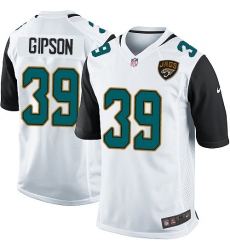 Men's Nike Jacksonville Jaguars #39 Tashaun Gipson Game White NFL Jersey