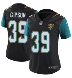 Women's Nike Jacksonville Jaguars #39 Tashaun Gipson Black Alternate Vapor Untouchable Limited Player NFL Jersey