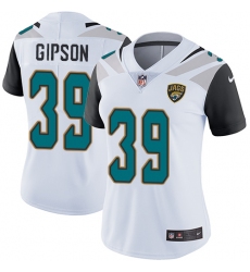 Women's Nike Jacksonville Jaguars #39 Tashaun Gipson White Vapor Untouchable Limited Player NFL Jersey
