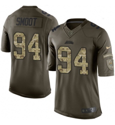 Men's Nike Jacksonville Jaguars #94 Dawuane Smoot Elite Green Salute to Service NFL Jersey