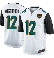 Men's Nike Jacksonville Jaguars #12 Dede Westbrook Game White NFL Jersey